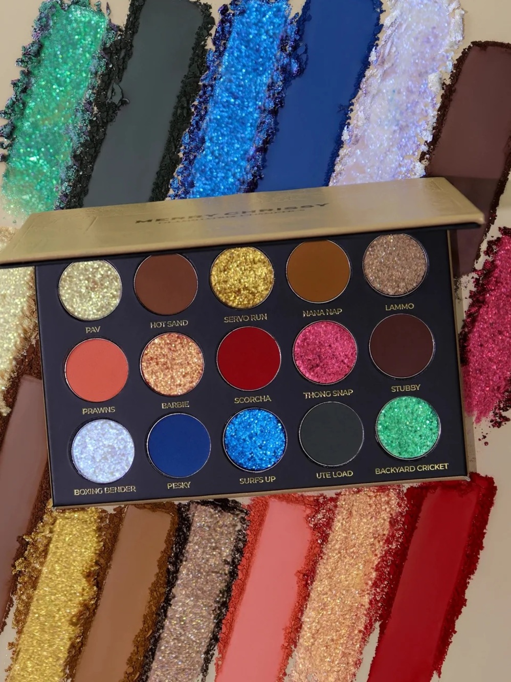GLAMINATRIX COSMETICS Merry Chrissy Eyeshadow Palette – Vibrant Multi-Color Set